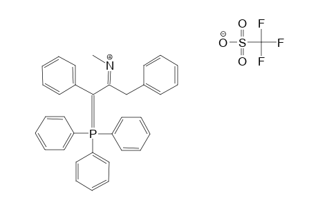 2-METHYLAMINO-1,3-DIPHENYL-PROP-1-ENYL-(TRIPHENYL)-PHOSPHONIUM-TRIFLUOROMETHANESULFONATE;ISOMER-1(E,Z)