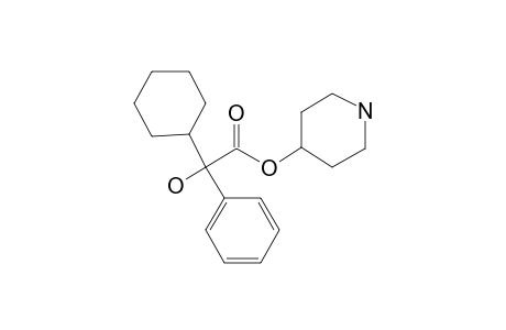 4-Piperidyl cyclohexylphenylglycolate