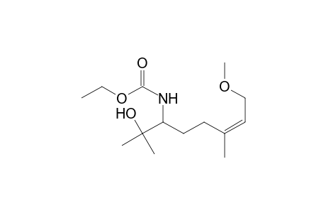Ethyl N-[(Z)-1-(1-hydroxy-1-methyl-ethyl)-6-methoxy-4-methyl-hex-4-enyl]carbamate
