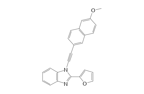2-(2-Furanyl)-1-(2-(6-methoxy-2-naphthyl)ethynyl)-1H-benzimidazole