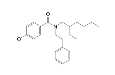 Benzamide, 4-methoxy-N-(2-phenylethyl)-N-(2-ethylhexyl)-