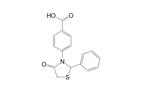 3-(4-CARBOXYPHENYL)-2-PHENYL-1,3-THIAZOLIDIN-4-ONE