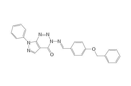 3-({(E)-[4-(benzyloxy)phenyl]methylidene}amino)-7-phenyl-3,7-dihydro-4H-pyrazolo[3,4-d][1,2,3]triazin-4-one