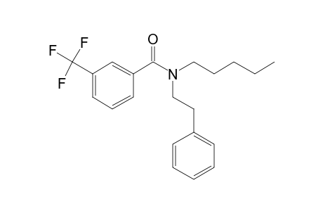 3-(Trifluoromethyl) benzamide, N-(2-phenylethyl)-N-pentyl-