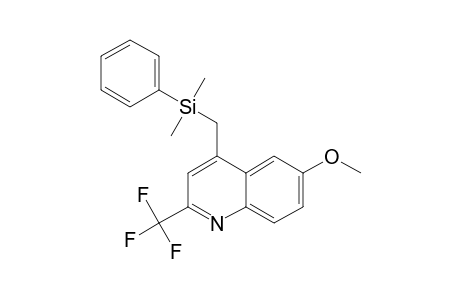 4-(DIMETHYLPHENYLSILYL)-METHYL-6-METHOXY-2-TRIFLUOROMETHYL-QUINOLINE