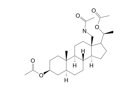 Acetamide, N-[(3.beta.,5.alpha.,20R)-3,20-bis(acetyloxy)pregnan-18-yl]-