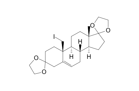 Androst-5-ene-3,17-dione, 19-iodo-, cyclic bis(1,2-ethanediyl acetal)