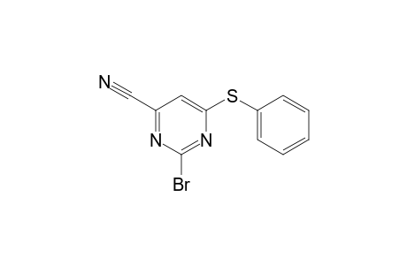 2-Bromo-6-(phenylsulfanyl)pyrimidine-4-carbonitrile