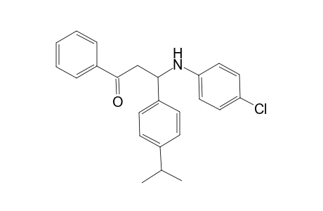 3-(4-Chloroanilino)-3-(4-isopropylphenyl)-1-phenyl-1-propanone