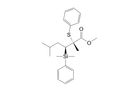 METHYL-(2SR,3RS)-3-DIMETHYLPHENYLSILYL-2,5-DIMETHYL-2-PHENYLTHIOHEXANOATE