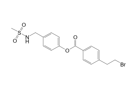 Benzoic acid, 4-(2-bromoethyl)-, 4-[[(methylsulfonyl)amino]methyl]phenyl ester