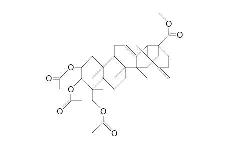 Methyl-2.alpha.,3.alpha.,24-triacetoxy-ursa-12,20(30)-diene-28-oate