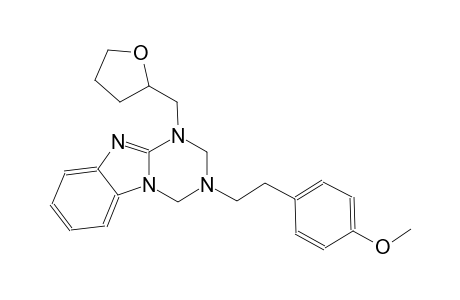 [1,3,5]triazino[1,2-a]benzimidazole, 1,2,3,4-tetrahydro-3-[2-(4-methoxyphenyl)ethyl]-1-[(tetrahydro-2-furanyl)methyl]-