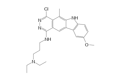 4-Chloro-1-[3-(diethylamino)propylamino]-9-methoxy-5-methyl-6H-pyridazino[4,5-b]carbazole