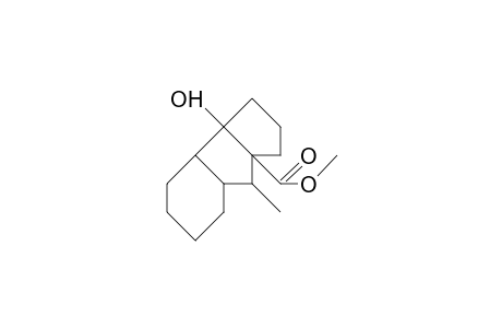(1RS, 2RS,7RS,8RS,9Sr)-1-hydroxy-8-methyl-tricyclo-[7.3.0(2,7).0(1,9)]-dodecane-9-carboxylic-acid,methylester