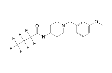 1-(3-Methoxybenzyl)-4-piperidinamine, N-heptafluorobutyryl-