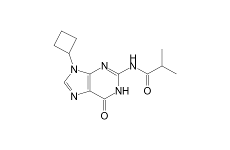 N(9)-Cyclobutyl-N(2)-isobutyrylguanine