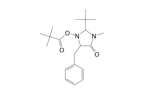 5-Benzyl-2-tert-butyl-1-[(2,2-dimethylpropanoyl)oxy]-3-methyl-4-imidazolidinone