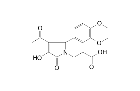 3-[3-acetyl-2-(3,4-dimethoxyphenyl)-4-hydroxy-5-oxo-2,5-dihydro-1H-pyrrol-1-yl]propanoic acid