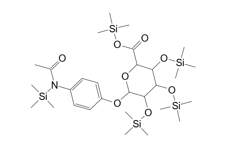 .beta.-D-Glucopyranosiduronic acid, 4-[acetyl(trimethylsilyl)amino]phenyl 2,3,4-tris-O-(trimethylsilyl)-, trimethylsilyl ester