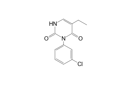 2,4(1H,3H)-Pyrimidinedione, 3-(3-chlorophenyl)-5-ethyl-
