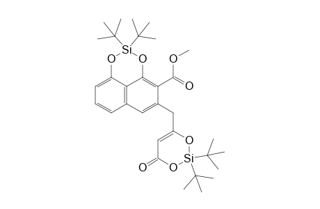 Methyl 2,2-Di-tert-butyl-5-[(2,2-di-tert-butyl-4-oxo-4H-1,3,2-dioxasilin-6-yl)methyl]naphtho[1,8-de][1,3,2]dioxasiline-4-carboxylate