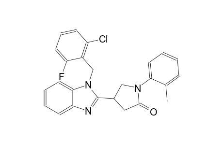 2-Pyrrolidinone, 4-[1-[(2-chloro-6-fluorophenyl)methyl]-1H-1,3-benzimidazol-2-yl]-1-(2-methylphenyl)-