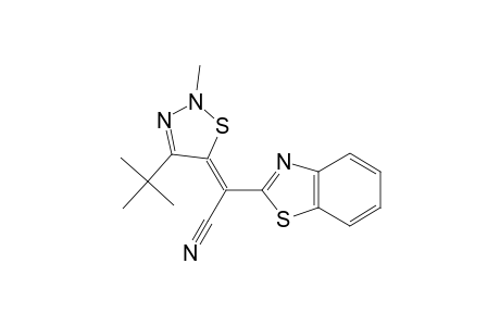 5-[(BENZOTHIAZOL-2-YL)-CYANOMETHYLENE]-4-tert-BUTYL-2-METHYL-2,5-DIHYDRO-1,2,3-THIADIAZOLE