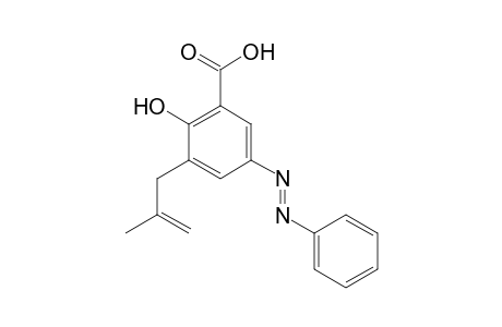 2-Hydroxy-3-(2-methyl-2-propenyl)-5-[phenyldiazenyl]benzoic acid