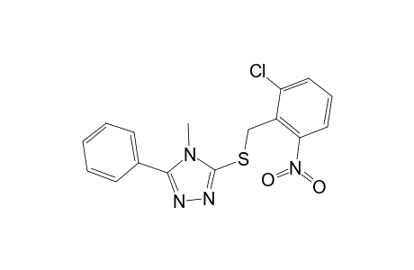 3-(2-Chloro-6-nitro-benzylsulfanyl)-4-methyl-5-phenyl-4H-[1,2,4]triazole