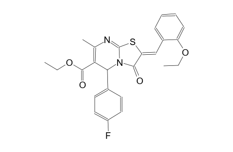 ethyl (2Z)-2-(2-ethoxybenzylidene)-5-(4-fluorophenyl)-7-methyl-3-oxo-2,3-dihydro-5H-[1,3]thiazolo[3,2-a]pyrimidine-6-carboxylate