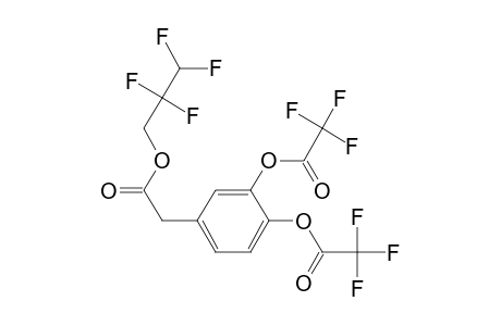 3,4-Dihydroxyphenylacetic acid, o,o'-bis(trifluoroacetyl)-, 2,2,3,3-tetrafluoro-1-propyl ester