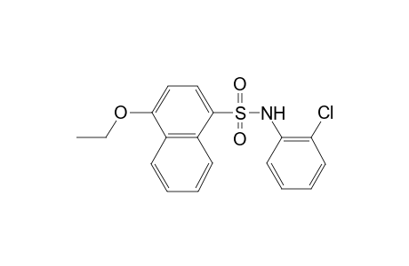 N-(2-chlorophenyl)-4-ethoxy-1-naphthalenesulfonamide