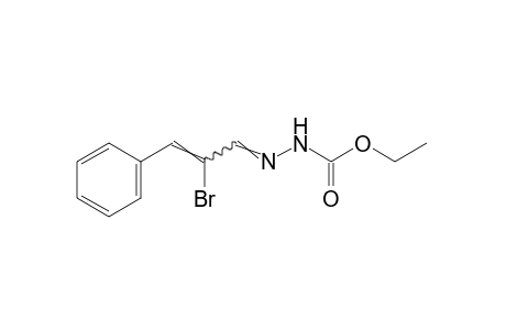 3-(beta-bromocinnamylidene)carbazic acid, ethyl ester