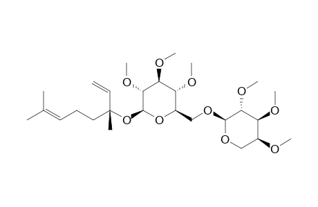 (R)-Linalyl .beta.-vicianoside, 6me derivative