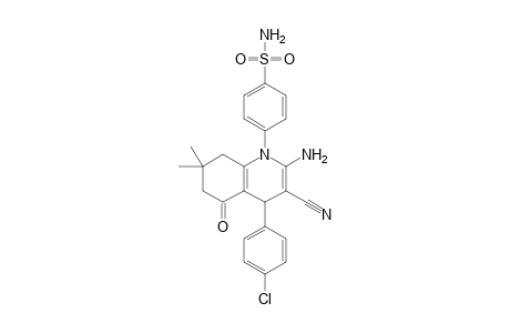 4-(2-Amino-4-(4-chlorophenyl)-3-cyano-7,7-dimethyl-5-oxo-5,6,7,8-tetrahydroquinolin-1(4H)-yl)benzenesulfonamide