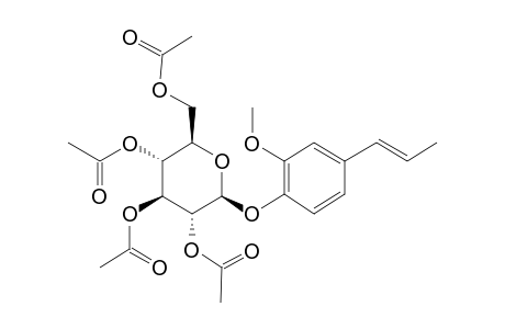 (2R,3S,4S,5R,6S)-2-(Hydroxymethyl)-6-[2-methoxy-4-[(E)-prop-1-enyl]phenoxy]oxane-3,4,5-triol tetraacetate