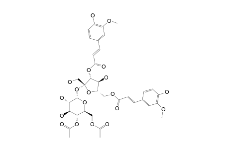 SMILASIDE_A;3,6-DIFERULOYL-4',6'-DIACETYL_SUCROSE