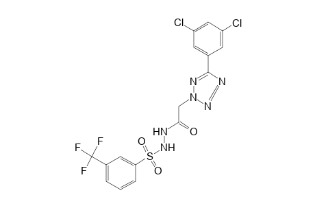 1-{[5-(3,5-dichlorophenyl)-2H-tetrazol-2-yl]acetyl}-2-[(alpha,alpha,alpha-trifluoro-m-tolyl)sulfonyl]hydrazine