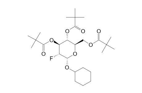 2-Deoxy-2-fluoro-3,4,6-tri-o-pivaloyl-beta-1-(cyclohexyl)-D-glucopyranose