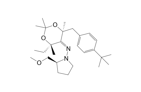 (E/Z,4S,6S)-4-(4-Tert-butylbenzyl)-6-ethyl-N-[(S)-2-(methoxymethyl)pyrrolidin-1-yl]-2,2,4,6-tetramethyl-1,3-dioxan-5-imine