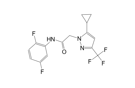 2-[5-cyclopropyl-3-(trifluoromethyl)-1H-pyrazol-1-yl]-N-(2,5-difluorophenyl)acetamide