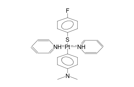 TRANS-4-DIMETHYLAMINOPHENYLBIS(PYRIDINE)(4-FLUOROPHENYLMERCAPTO)PLATINA