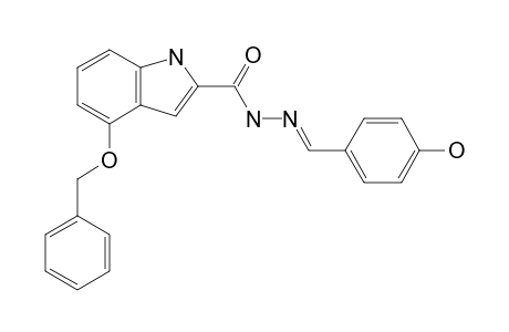 4-(Benzyloxy)-1H-indole-2-carboxylic acid - N(2)-(4'-hydroxybenzylidene)-hydrazide