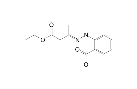 (E)-2-(2-(4-ethoxy-4-oxobutan-2-ylidene)hydrazinyl)benzoic acid