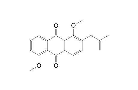 1,5-DIMETHOXY-2-(2'-METHYLPROP-2'-ENYL)-ANTHRAQUINONE