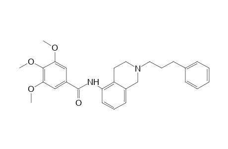 N-(2-(3-phenylpropyl)-1,2,3,4-tetrahydro-5-isoquinolyl]-3,4,5-trimethoxybenzamide