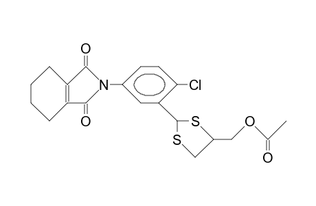 1H-Isoindole-1,3(2H)-dione, 2-[3-[4-[(acetyloxy)methyl]-1,3-dithiolan-2-yl]-4-chlorophenyl]-4,5,6,7-tetrahydro-