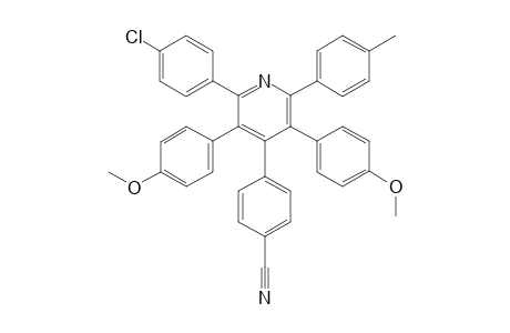 2-(4-Chlorophenyl)-3,5-bis(4-methoxyphenyl)-4-(4-cyanophenyl)-6-p-tolylpyridine