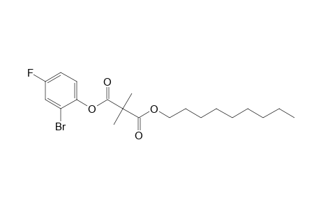 Dimethylmalonic acid, 2-bromo-4-fluorophenyl nonyl ester